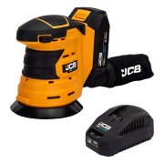 JCB 18V Cordless 125mm Orbital Sander with 2.0Ah Battery and Fast Charger